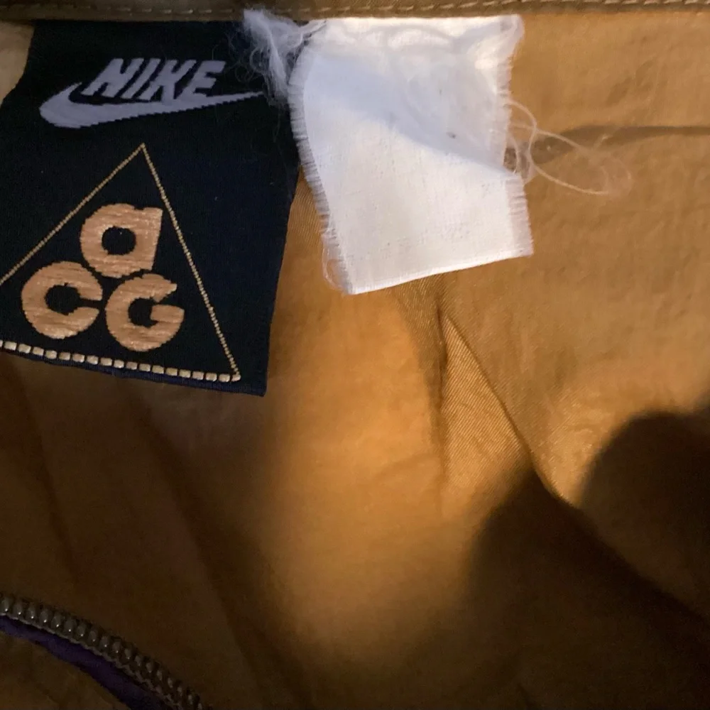 Nike Vintage ACG Two-Tone Mustard and Purple Windbreaker Jacket